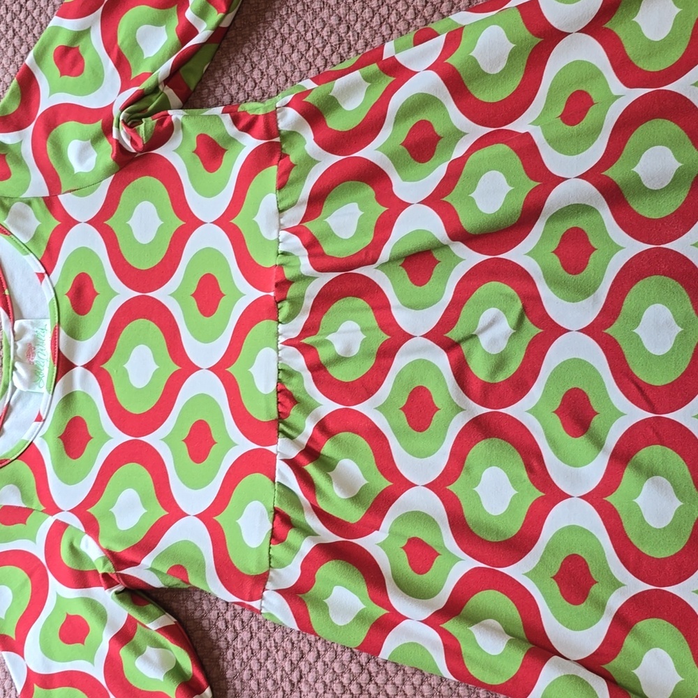 Lolly Wolly Doodle Vibrant Patterned Holiday Dress - Picture 3 of 16